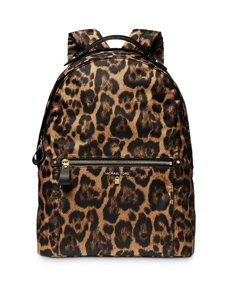 MICHAEL Michael Kors Kelsey Large Leopard Print Nylon 